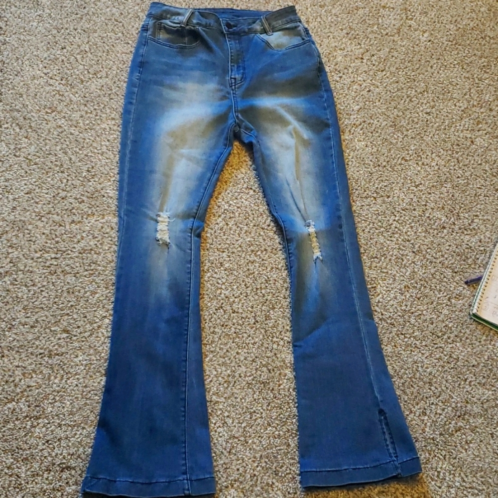 Flamingo Jeans Light Blue. Flare. Size M